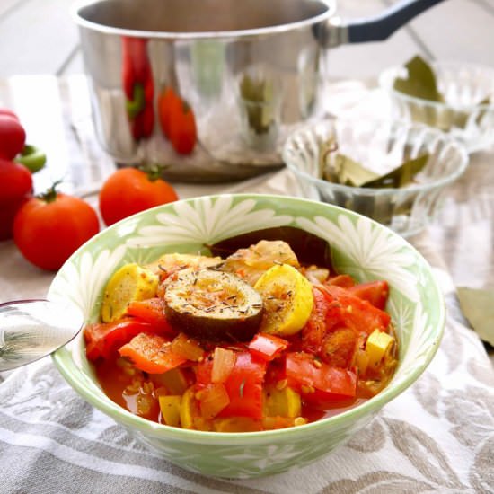 My Mom’s Ratatouille (Paleo, GF) - Recipe photo by perchancetocook.com