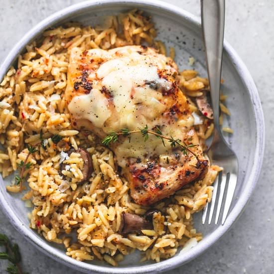 Slow Cooker Chicken & Orzo - Recipe photo by CremedelaCrumb