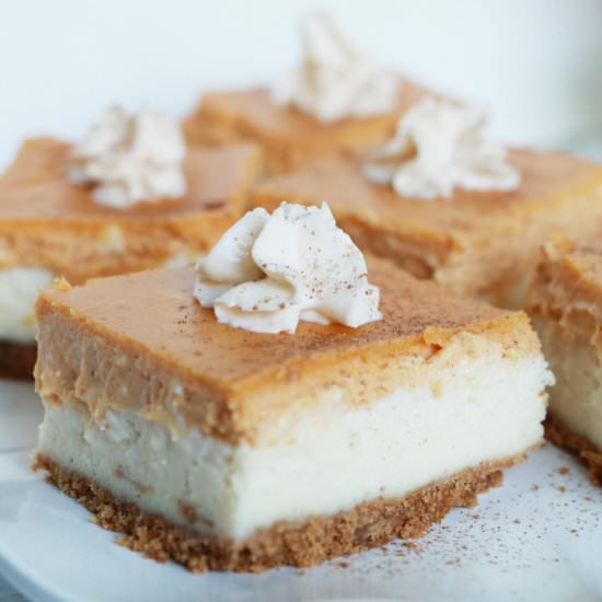 Pumpkin Pie Spice Cheesecake Bars - Recipe photo by lollyjane
