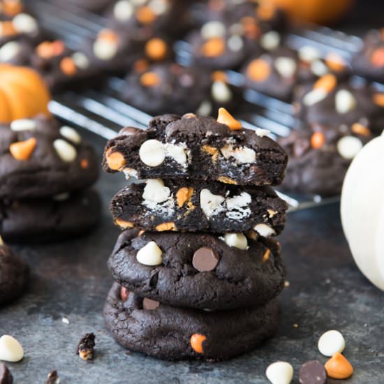 Dark Chocolate Halloween Cookies - Recipe photo by houseofnasheats