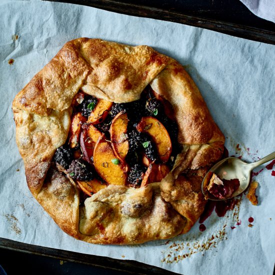Blackberry-Peach Galette - Recipe photo by fforfood