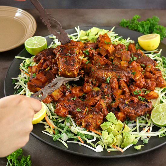 Potato & Salmon Dry Curry - Recipe photo by SavorySpin