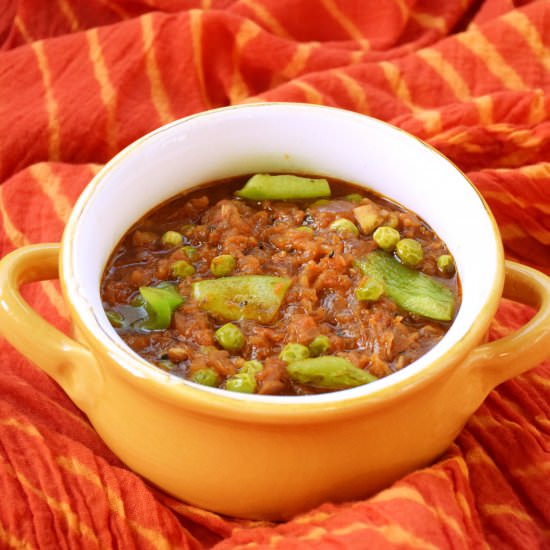 Peas and Bell Pepper Curry - Recipe photo by cookingwithpree