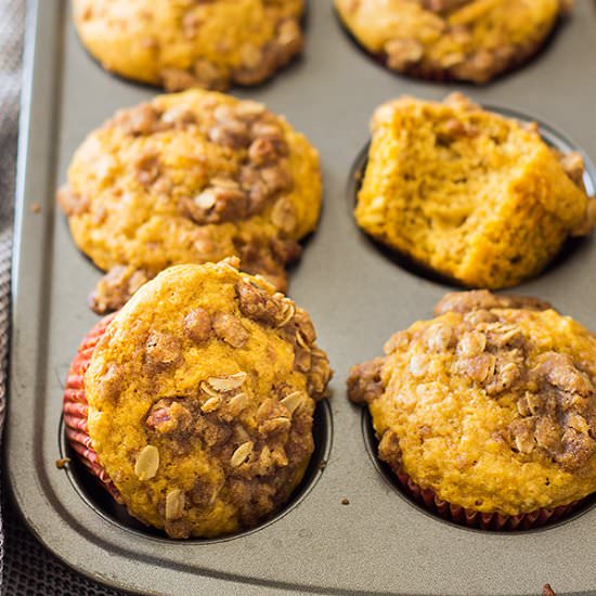 Pumpkin Streusel Muffins - Recipe photo by countryside cravings