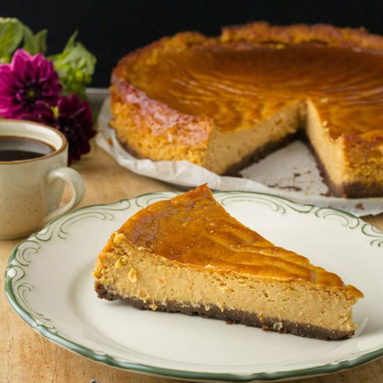Coffee Pumpkin Cheesecake - Recipe photo by rollingspoons