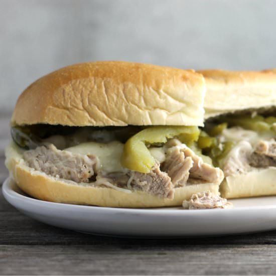 Slow Cooker Italian Pork Sandwich - Recipe photo by words of deliciousness