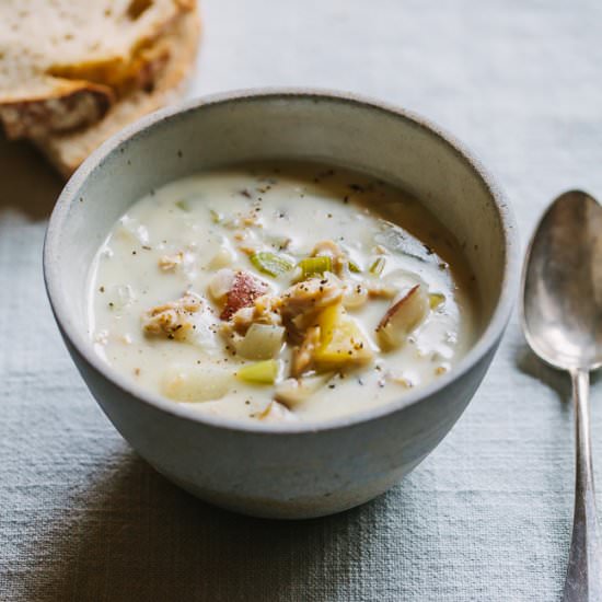 Weeknight Clam Chowder - Recipe photo by gatheranddine
