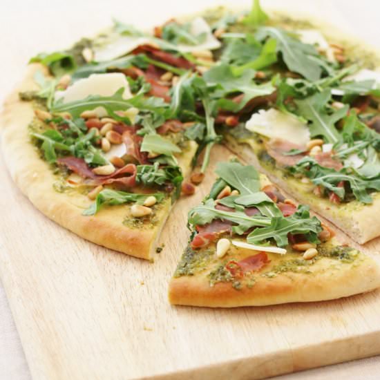 Pesto Pizza - Recipe photo by easypeasyfoodie