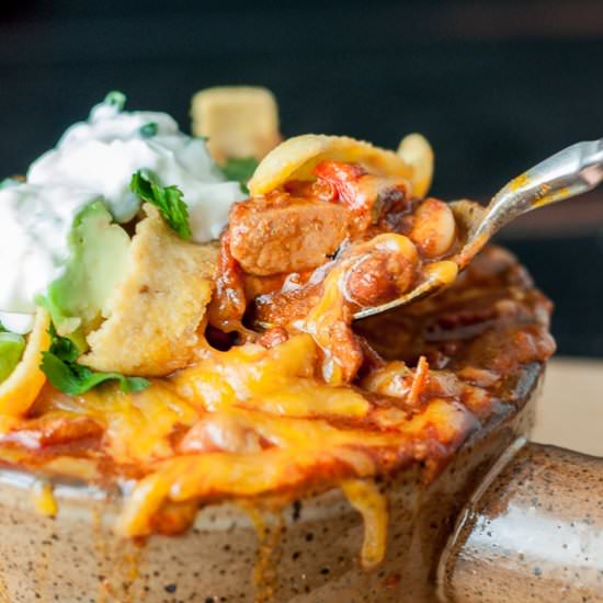 Chorizo Chicken Chili - Recipe photo by MamaGourmand