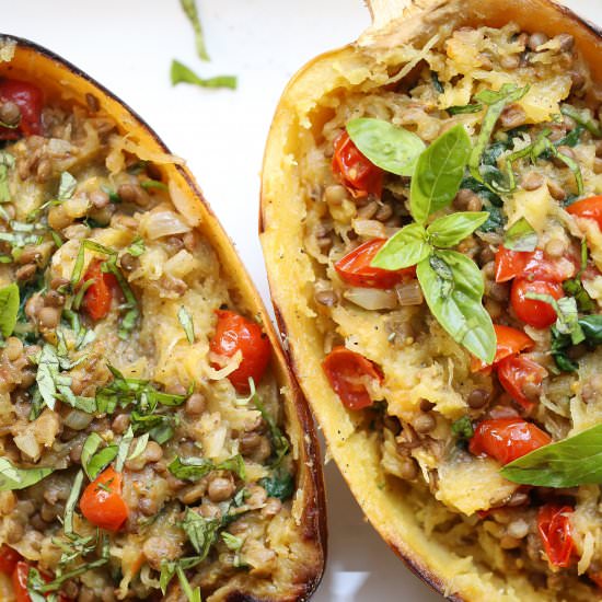 Spaghetti Squash Boats - Recipe photo by pure ella