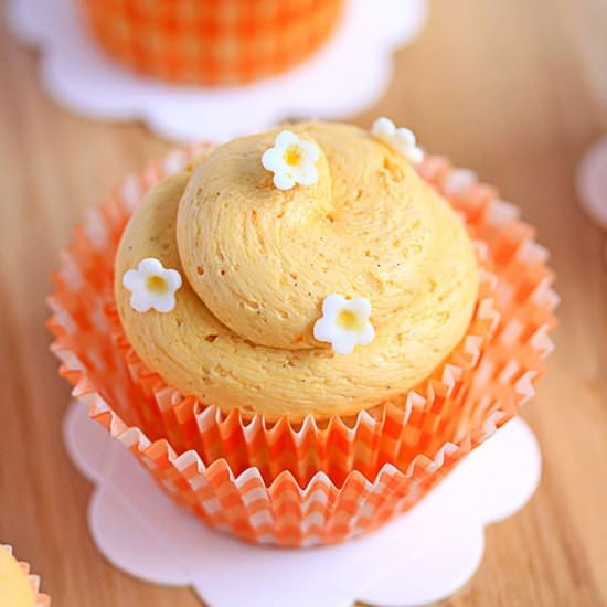 Dreamy Creamy Orange Cupcakes - Recipe photo by sugarsaltmagic