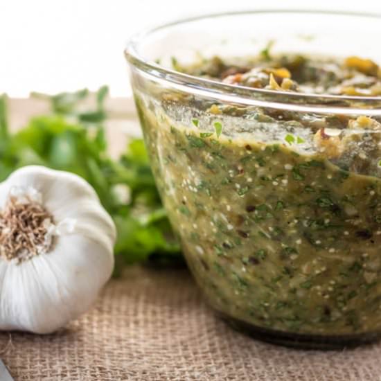 Salsa Verde - Recipe photo by beyondmeresustenance