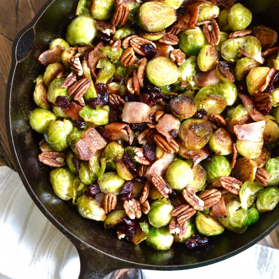 Cast Iron Brussels Sprouts - Recipe photo by Ciao Chow Bambina