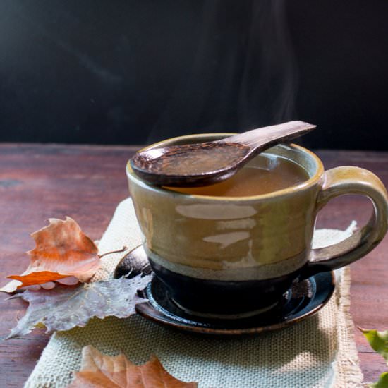 Nourishing Beef Bone Broth - Recipe photo by Healthy World Cuisine