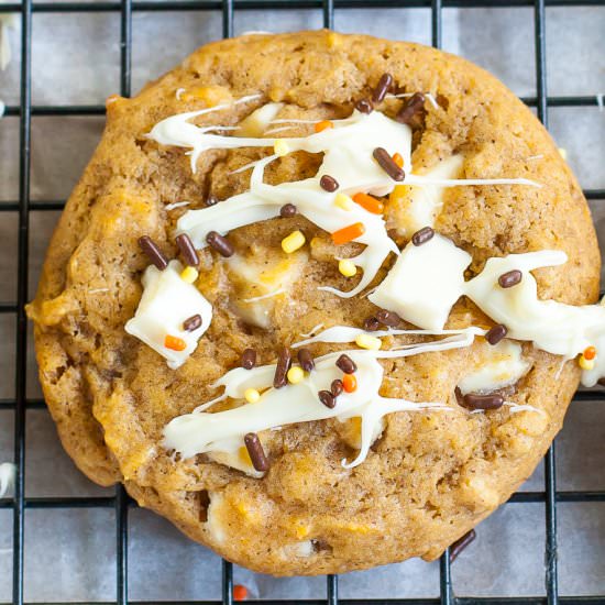 White Chocolate Pumpkin Cookies - Recipe photo by Country Cupboard Cookies