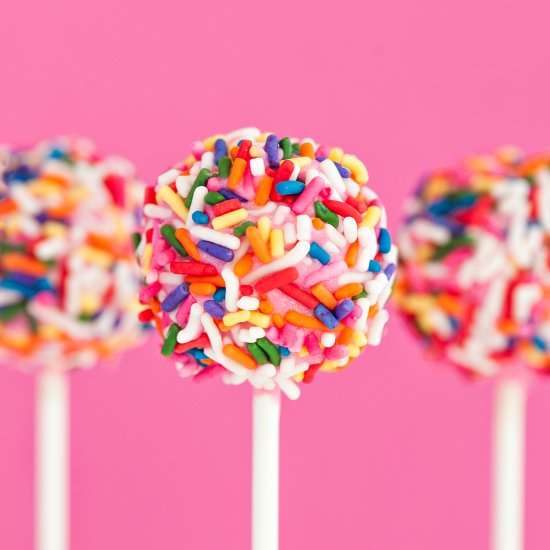 Strawberry Confetti Cake Pops - Recipe photo by lindsayn8