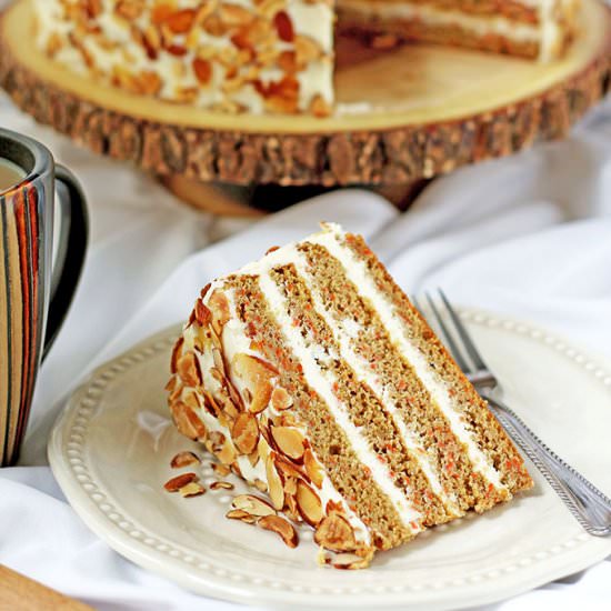 Healthier Homemade Carrot Cake - Recipe photo by valyastasteofhome.com