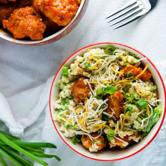 Buffalo Chicken Cheesy Rice Bowls - Recipe photo by SeasonedSprinkles
