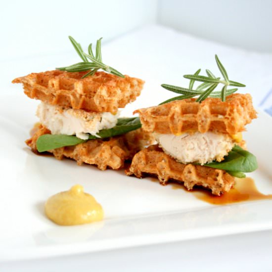 Chicken and Waffles Sandwich - Recipe photo by chelsealeblancrdn