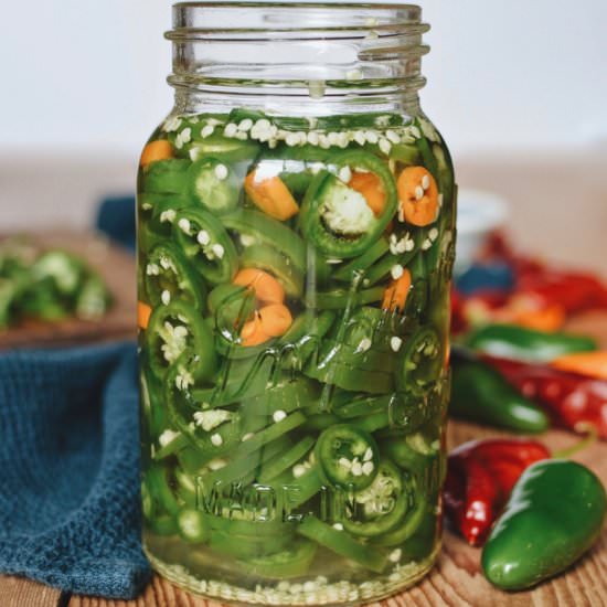 Fermented "Pickled" Jalapeños - Recipe photo by HapaWay