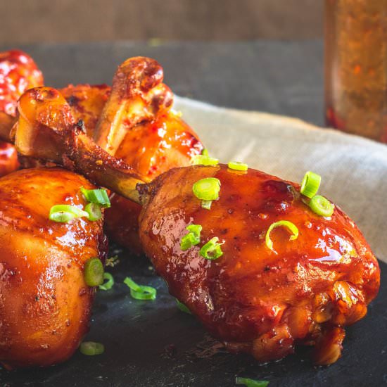Sweet Cherry Chicken Lollipops - Recipe photo by BBQ Bastard