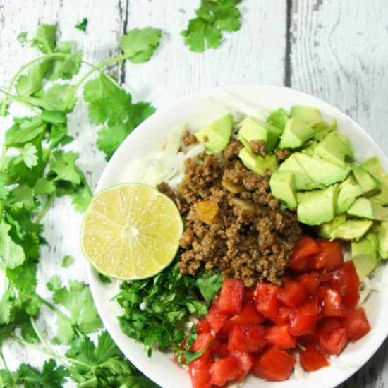 Whole30 Taco Salad Bowls - Recipe photo by farmsteadchic