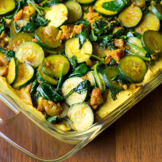 Turmeric Hummus Casserole - Recipe photo by dizzybusyandhungry