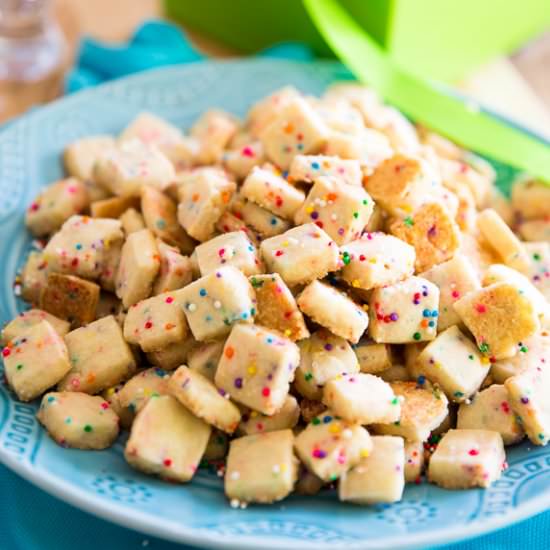 Funfetti Shortbread Tidbits - Recipe photo by EvilTwinKitchen