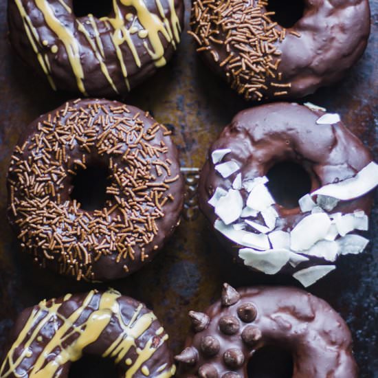 Double Chocolate Spelt Doughnuts - Recipe photo by Pheebs Foods