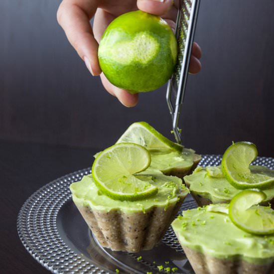 Raw Mini Lime Cheesecakes - Recipe photo by healthylaura