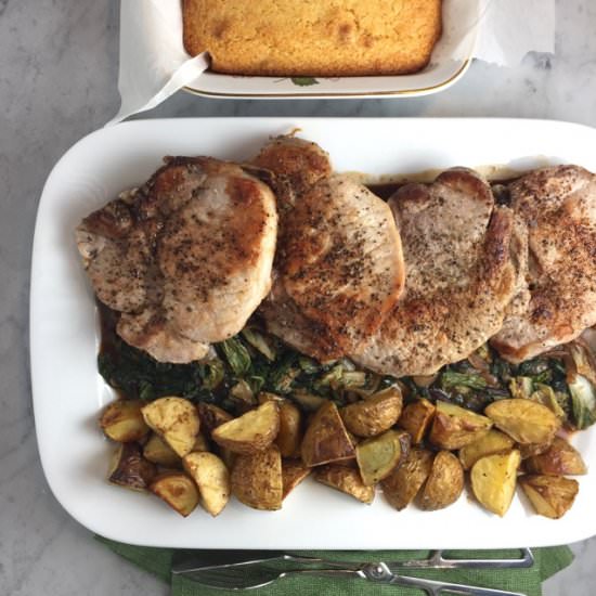 Smothered Pork Chops - Recipe photo by thebrookcook.wordpress.com
