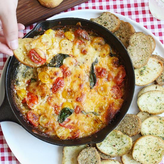 Baked Caprese Dip - Recipe photo by Home. Made. Interest.