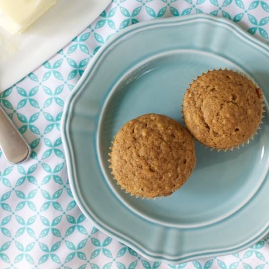 Healthy Banana Applesauce Muffins - Recipe photo by betondinner