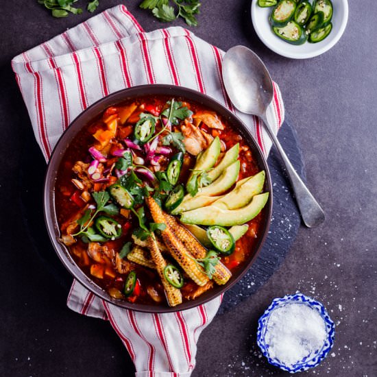 Mexican chicken soup - Recipe photo by Simply Delicious