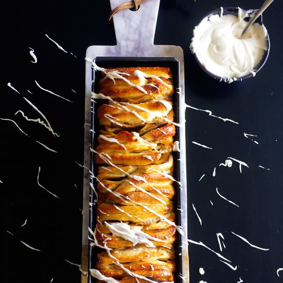 Bourbon Caramel Apple Bread - Recipe photo by danielle renov