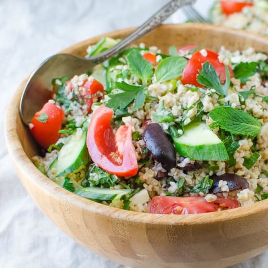 Inauthentic Tabbouleh - Recipe photo by garlic and zest
