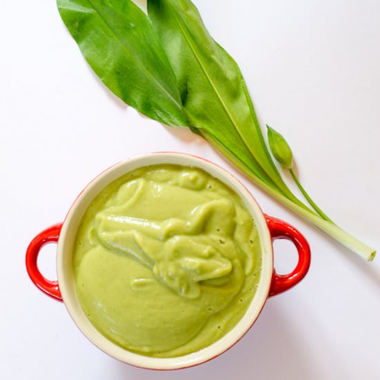 Wild Garlic and Cauliflower Soup - Recipe photo by planetveggie