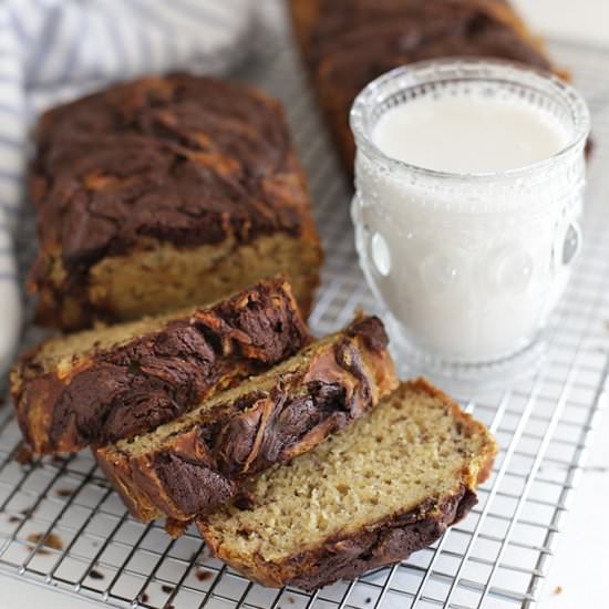 Chocolate Swirl Banana Bread - Recipe photo by onelovelylife