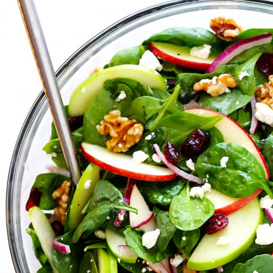 My Favorite Apple Spinach Salad - Recipe photo by gimme some oven
