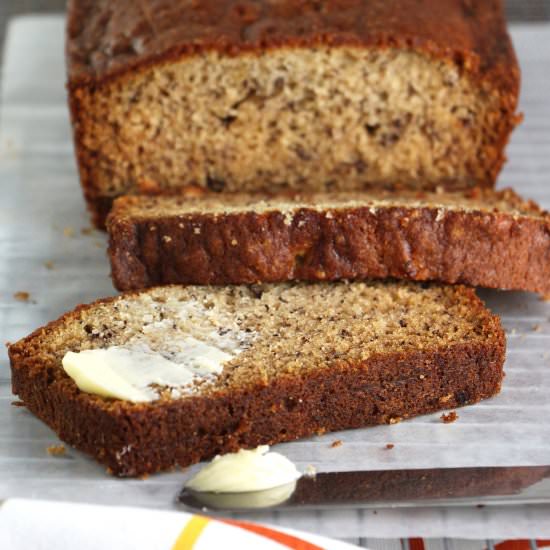 MOM’S QUICK & EASY BANANA BREAD - Recipe photo by EatInEatOut Magazine