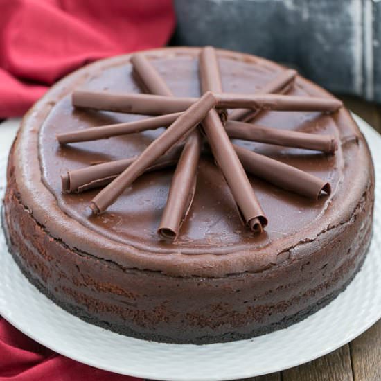 Triple Chocolate Cheesecake - Recipe photo by thatskinnychickcanbake