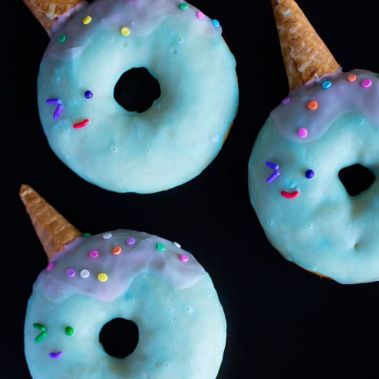 Vegan Narwhal Donuts - Recipe photo by vegandollhouse