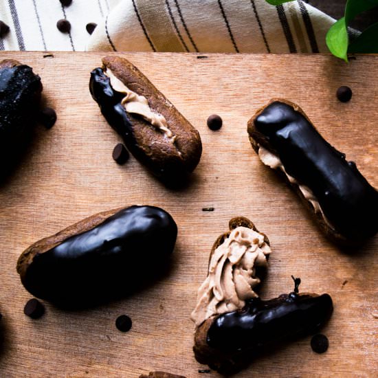 Triple Chocolate Eclairs - Recipe photo by ohsweetcitrus
