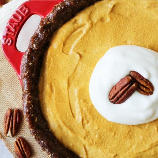Gluten Free No Bake Pumpkin Pie - Recipe photo by AbbeysKitchen