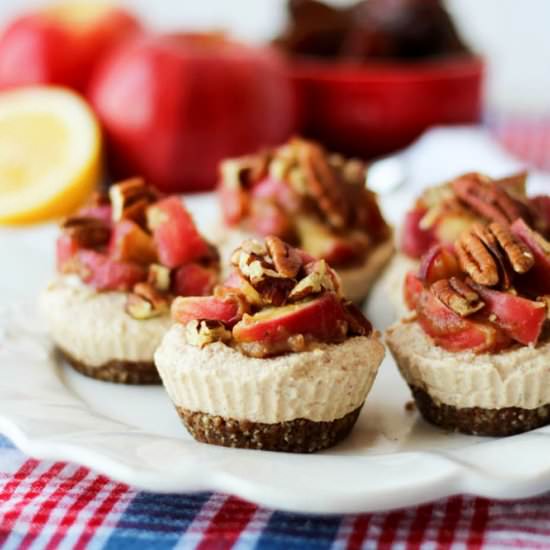 Caramel Apple Raw Vegan Cheesecake - Recipe photo by AbbeysKitchen