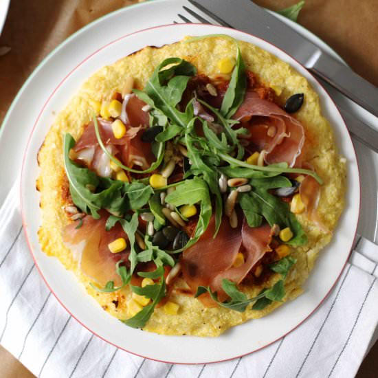 Gluten-free Cauliflower Pizza - Recipe photo by Home_of_Happy