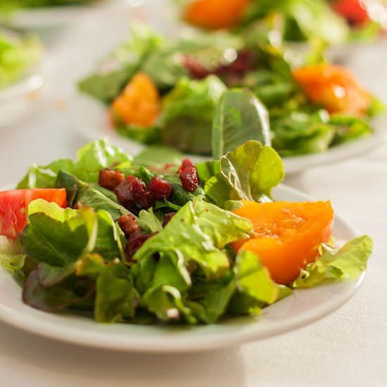 Tomato Salad – Red-Eye Vinaigrette - Recipe photo by tideandthyme