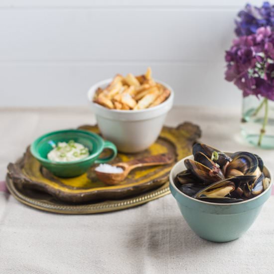 Moules Frites - Recipe photo by HedgeComber