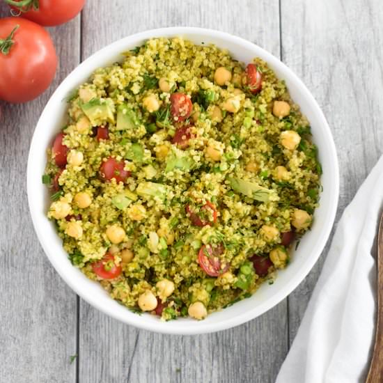 Dill Chickpea Lemony Quinoa Salad - Recipe photo by Solluna333