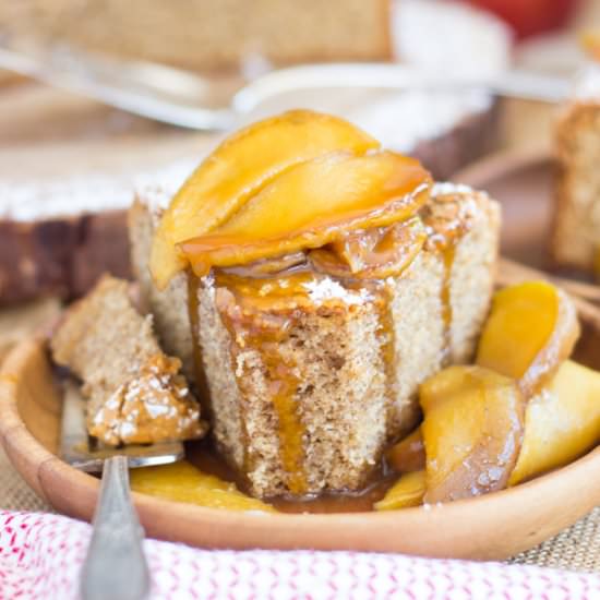 Apple Spiced Olive Oil Cake - Recipe photo by thegoldlininggirl